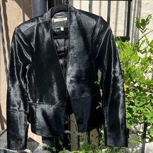 J Brand Black Satin Blazer